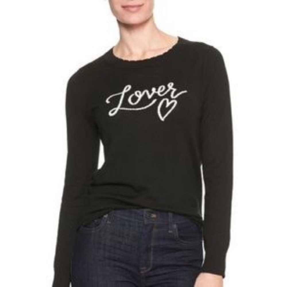 Banana republic lover sweater in black